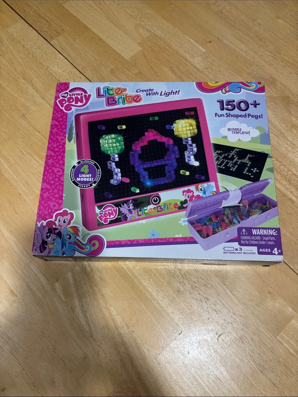My Little Pony Lite-Brite Light Peg Set - Pink Frame with Multicolor Pegs